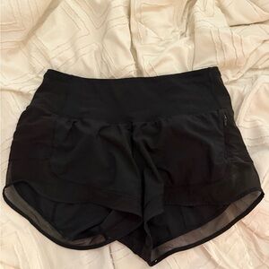 lululemon athletica Black Women's Athletic Shorts with Side Pocket
